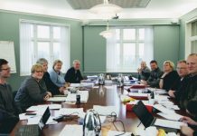 Venstre, Høgre og Framstegspartiet har dei siste vekene forhandla om ein ny regjeringsplattform på Jeløya utanfor Moss. Foto: Mona Lindseth, Venstre