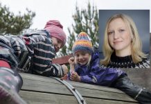 Maria Parr hyllar barnehagane. Foto: Andrea Nøttveit og Agnete Brun, Samlaget